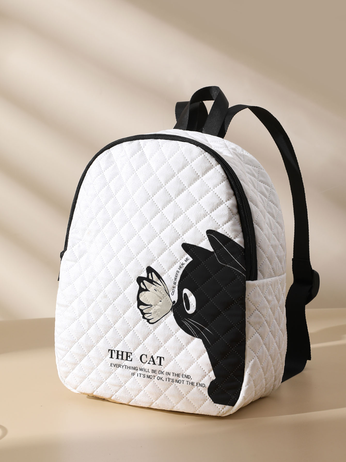Black Cat Butterfly Print Quil - Mini Backpack Purse review and price