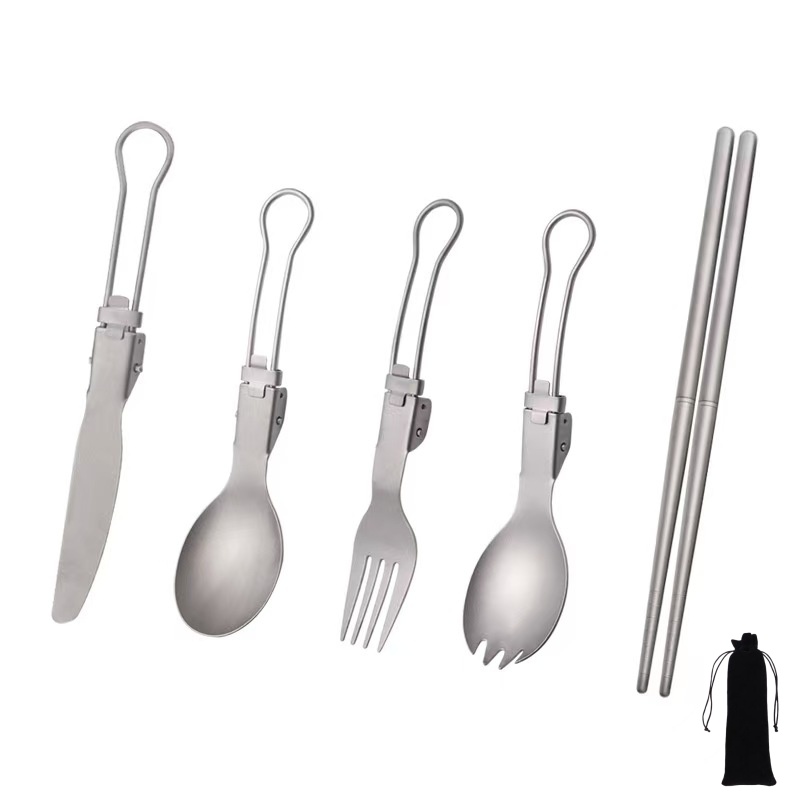 Titanium Foldable Utensil Set  - Foldable Backpack Small review and price
