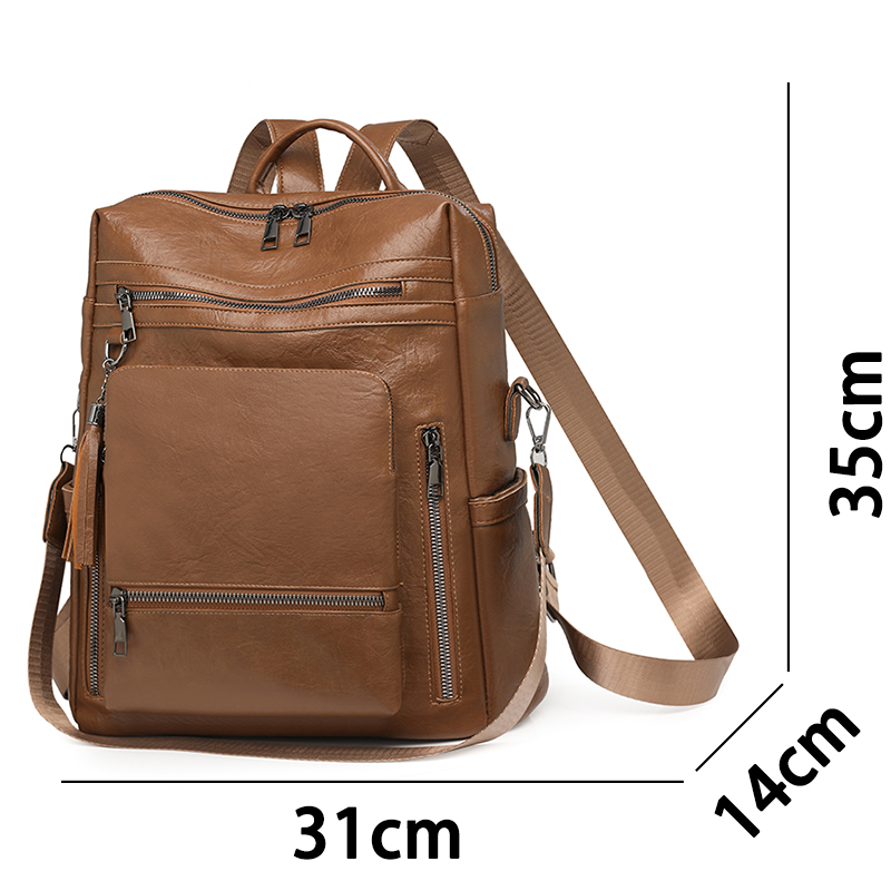 Vintage Leather Look Backpack  - Leather Backpack Vintage review and price