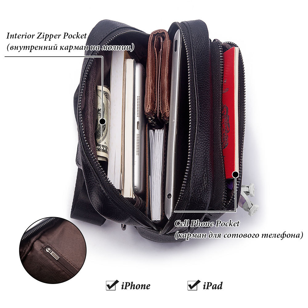 Fashion Multifunction Chest Ba - Leather Backpack Vintage review and price