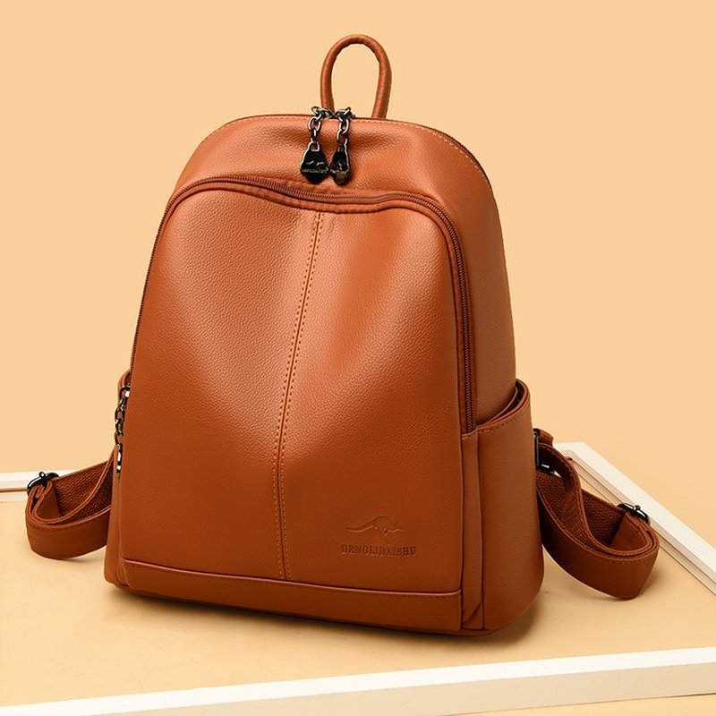 New Korean Soft pu Leather Lar - Travel Backpack Anti Theft review and price